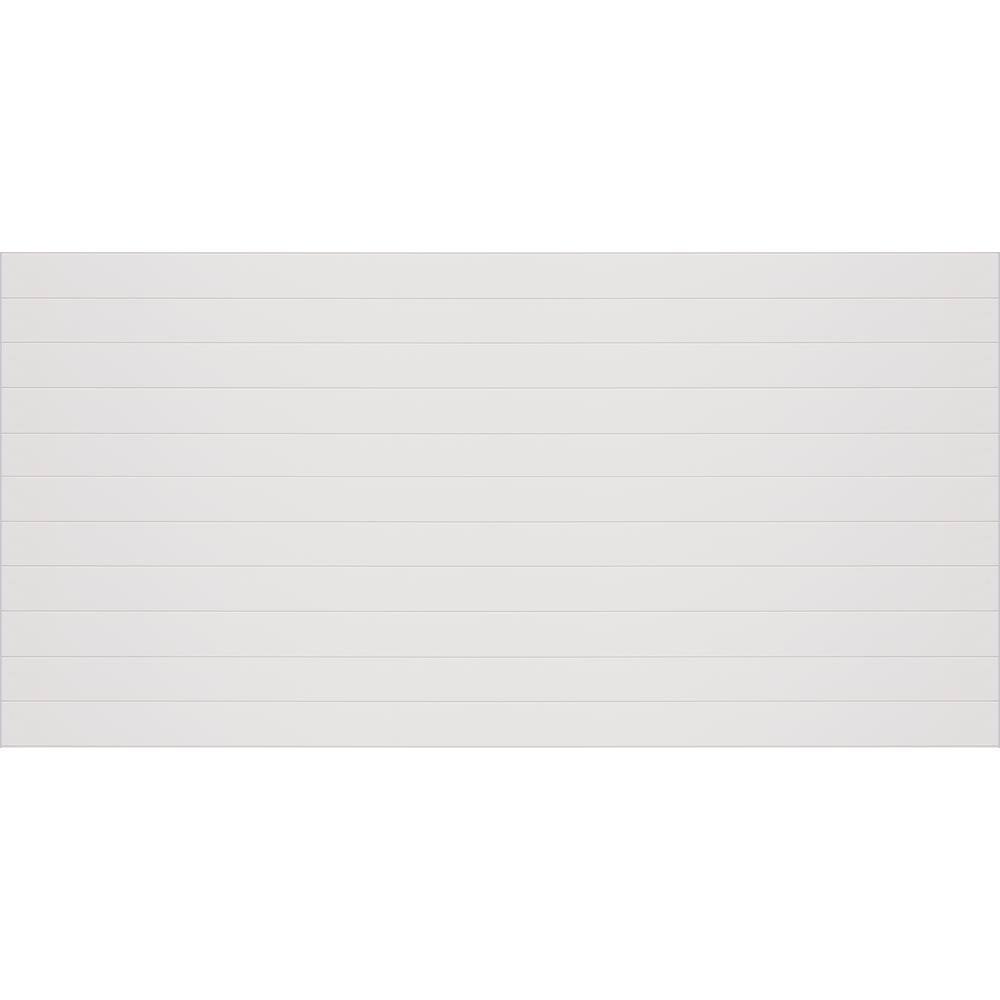 732 in. x 48 in. x 96 in. White Nickel Gap Shiplap Panel WSP5548