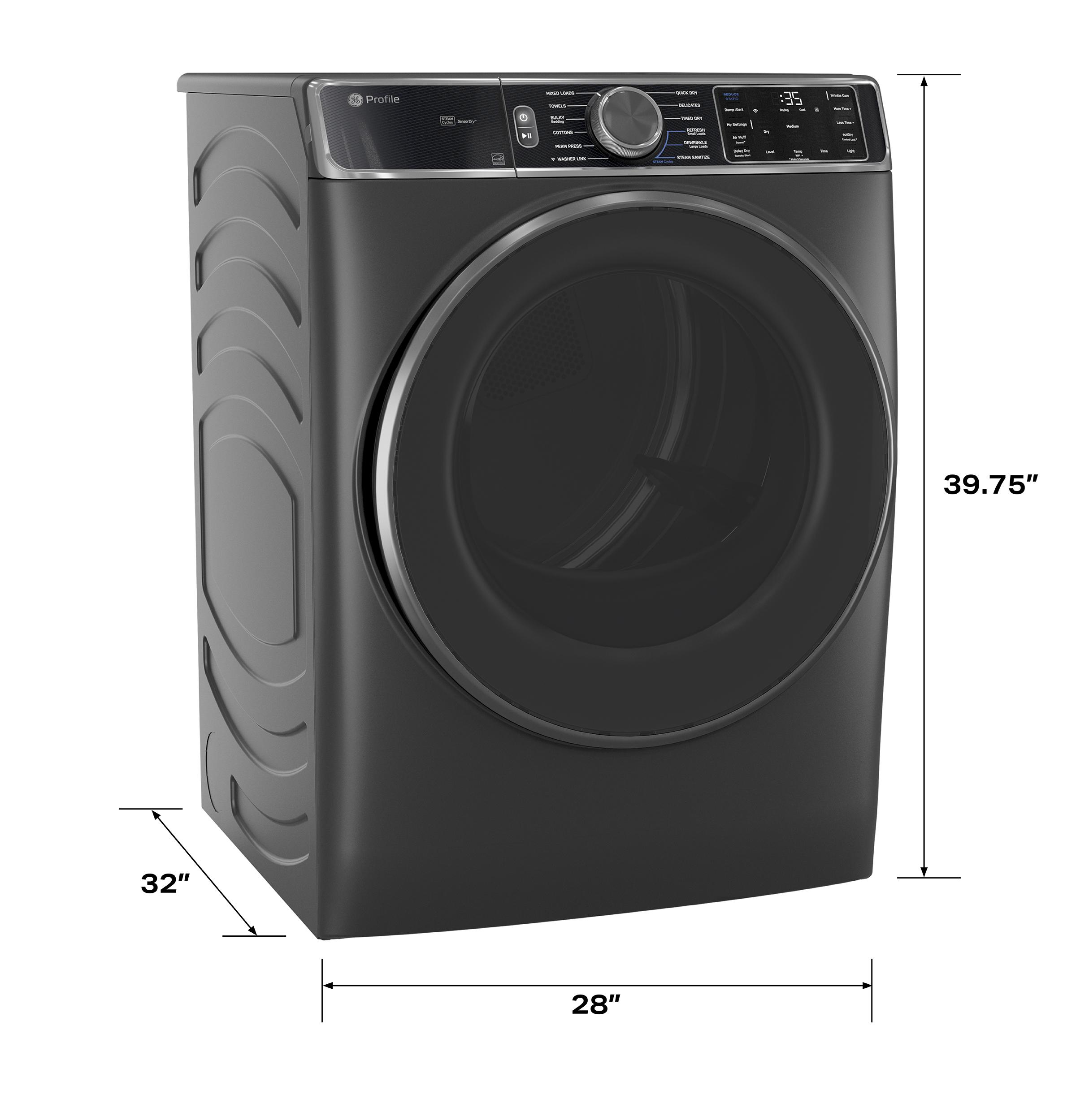 Ge Appliances PFD95ESPWDS Ge Profile™ Energy Star® 7.8 Cu. Ft. Capacity Smart Front Load Electric Dryer With Steam And Sanitize Cycle