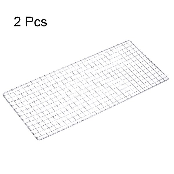 2pcs Square BBQ Grill Net 17.3