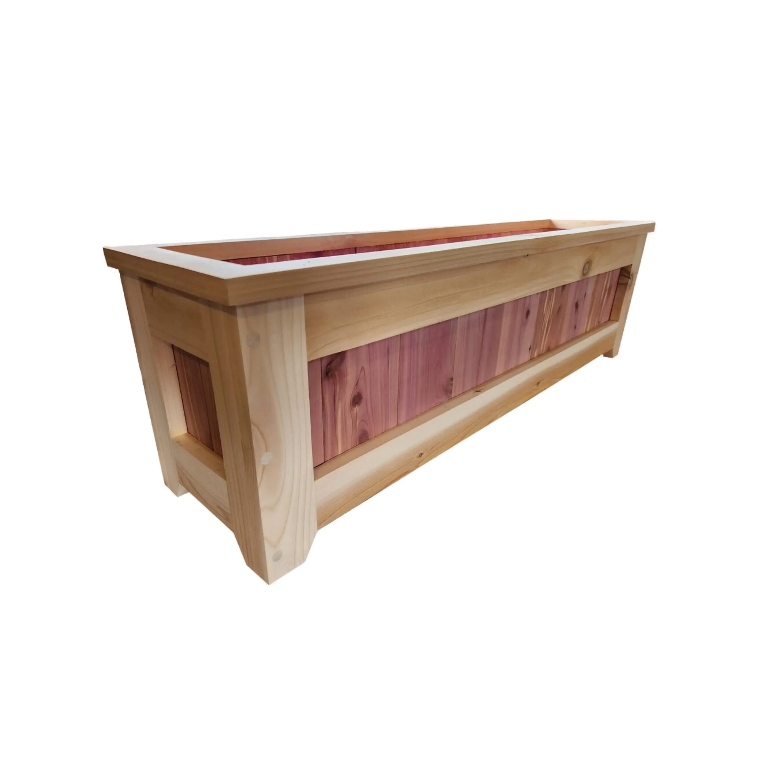 Wooden Raised Gardening Bed Cedar Planter Small Square Wholesale Solid Wood Wooden Planters Boxes For Plants