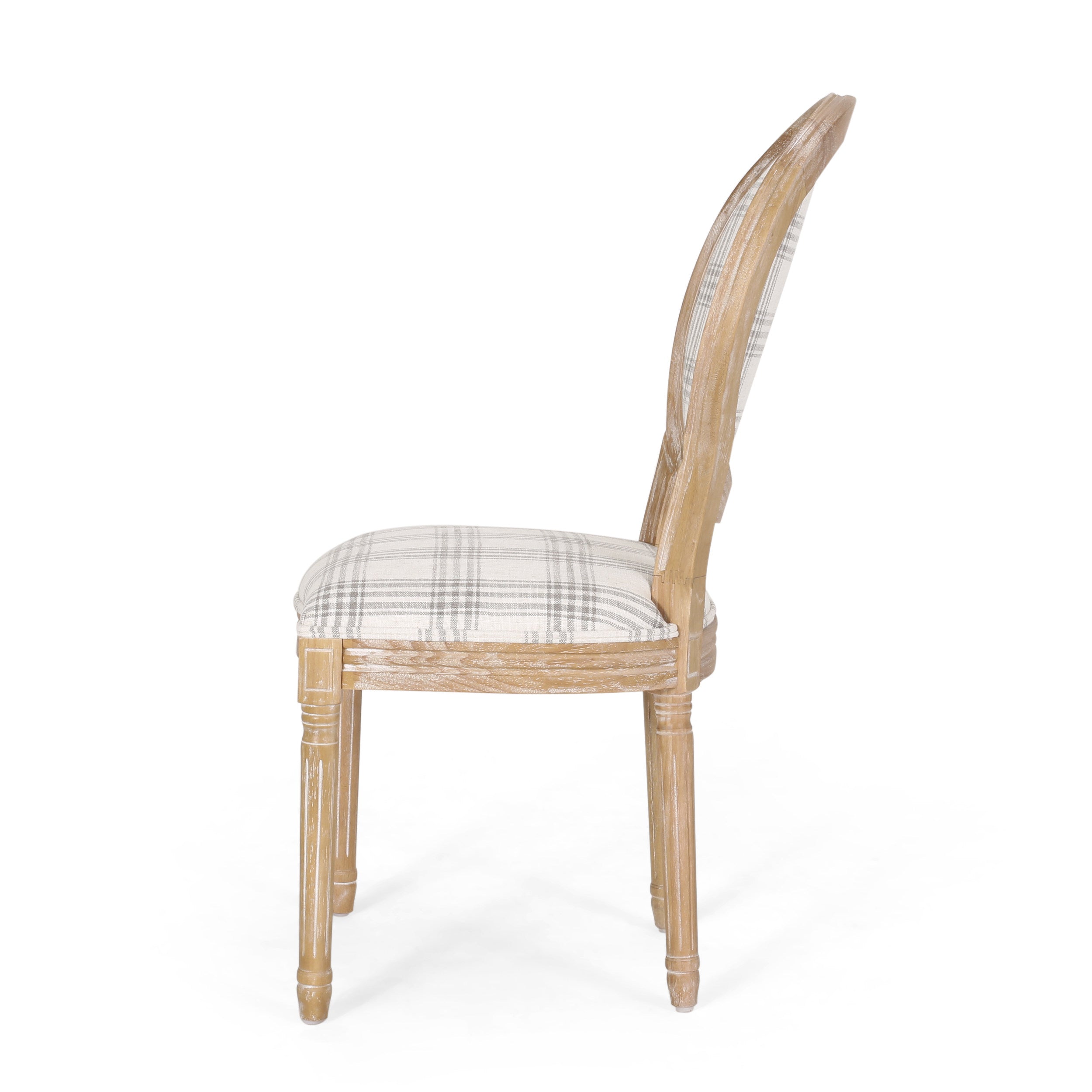 Lariya French Country Fabric Dining Chairs