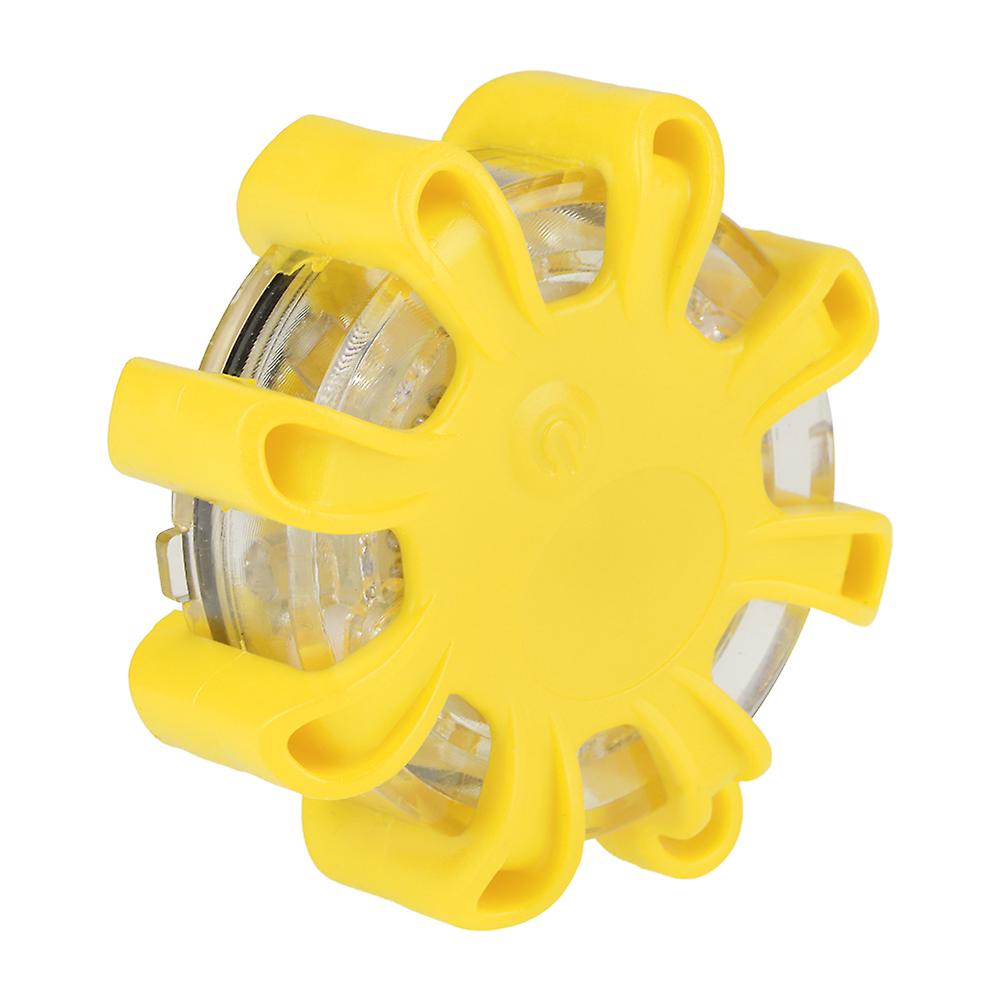 Multi-function 8led Roadside Warning Flashing Safety Emergency Light For Car / Boat(yellow)