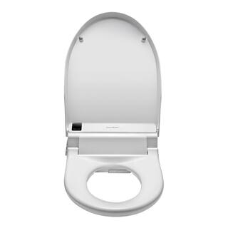 SmartBidet Electric Bidet Seat for Elongated Toilets with Remote Control in White SB-3000