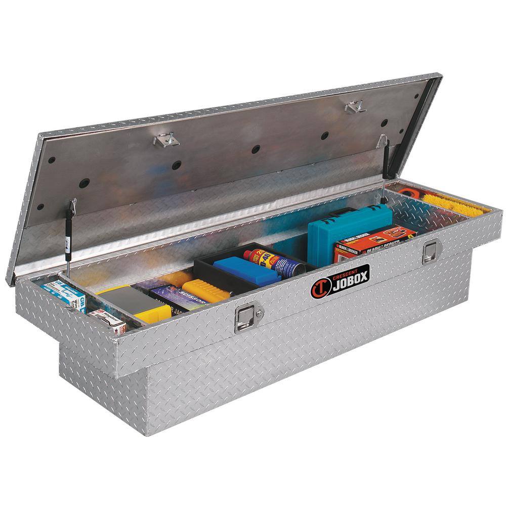 Delta 70 Diamond Plate Aluminum Full Size Crossbed Truck Tool Box 1-301000