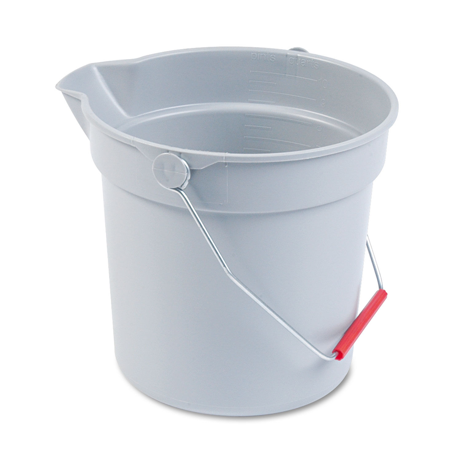 10 Quart Plastic Utility Pail by Rubbermaidandreg; Commercial RCP296300GY