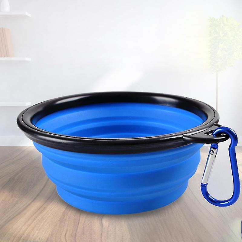 350/1000ml Foldable Feeder Bowls For Dog Puppy Pet Cat Water Drinking Bowl Food Container Silicone Eating Dish Portable Travel