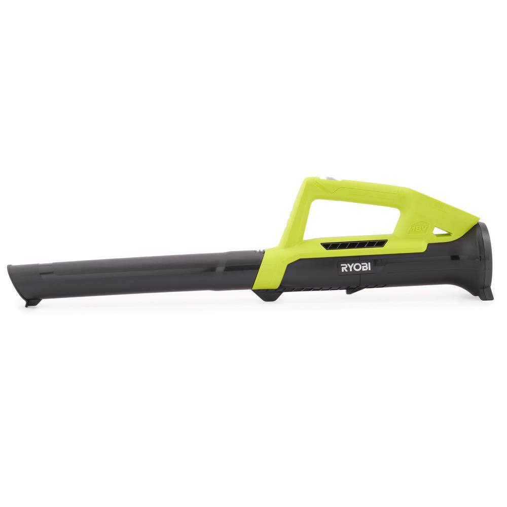 RYOBI ONE+ 18V 90 MPH 200 CFM Cordless Battery Leaf BlowerSweeper (Tool Only) P2109BTL