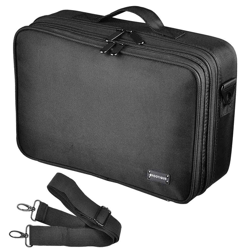 Byootique Portable Oxford Makeup Artist Soft Train Bag Case 13x9x4