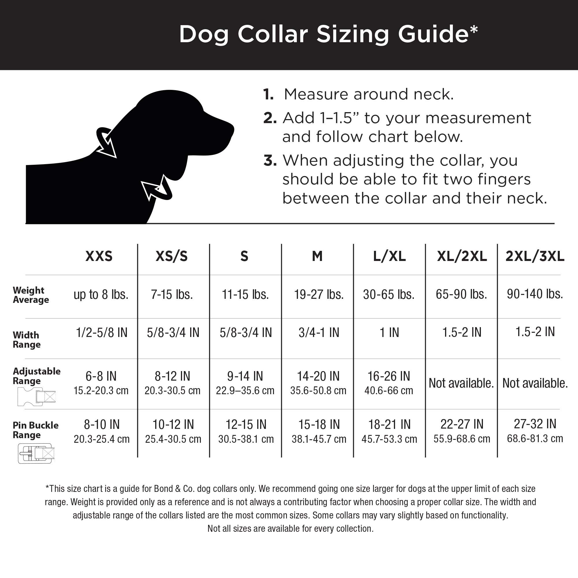 YOULY Reflective Black Dog Collar， Small