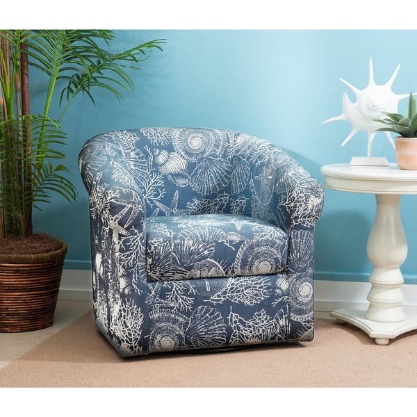 Moriarty Nautical Seashell Swivel Chair