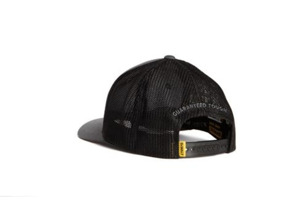 Oakdale Trucker Hat with Patch Grey and Black Mesh