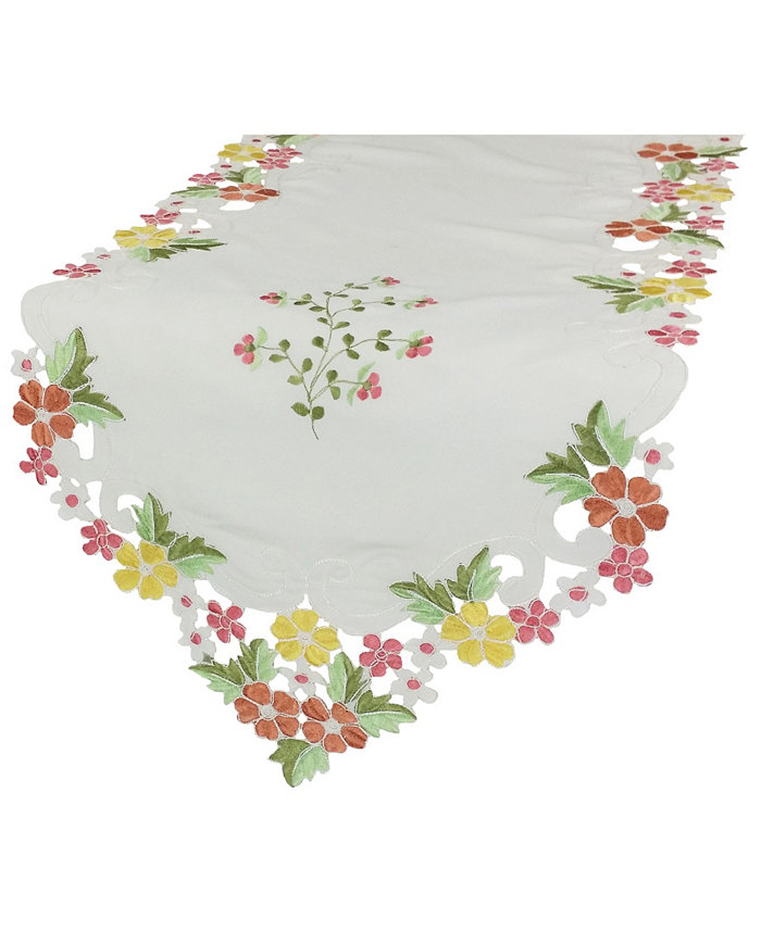 Xia Home Fashions Fancy Flowers Table Runner 15 x 54