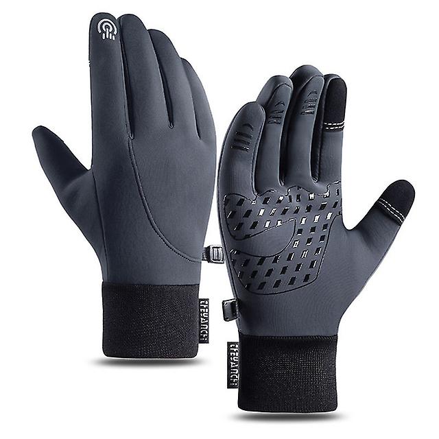 Winter Ski Gloves Men Cycling Bike Women Thermal Fleece Cold Wind Waterproof Touch Screen Bicycle Warm Running Skiing Mitten