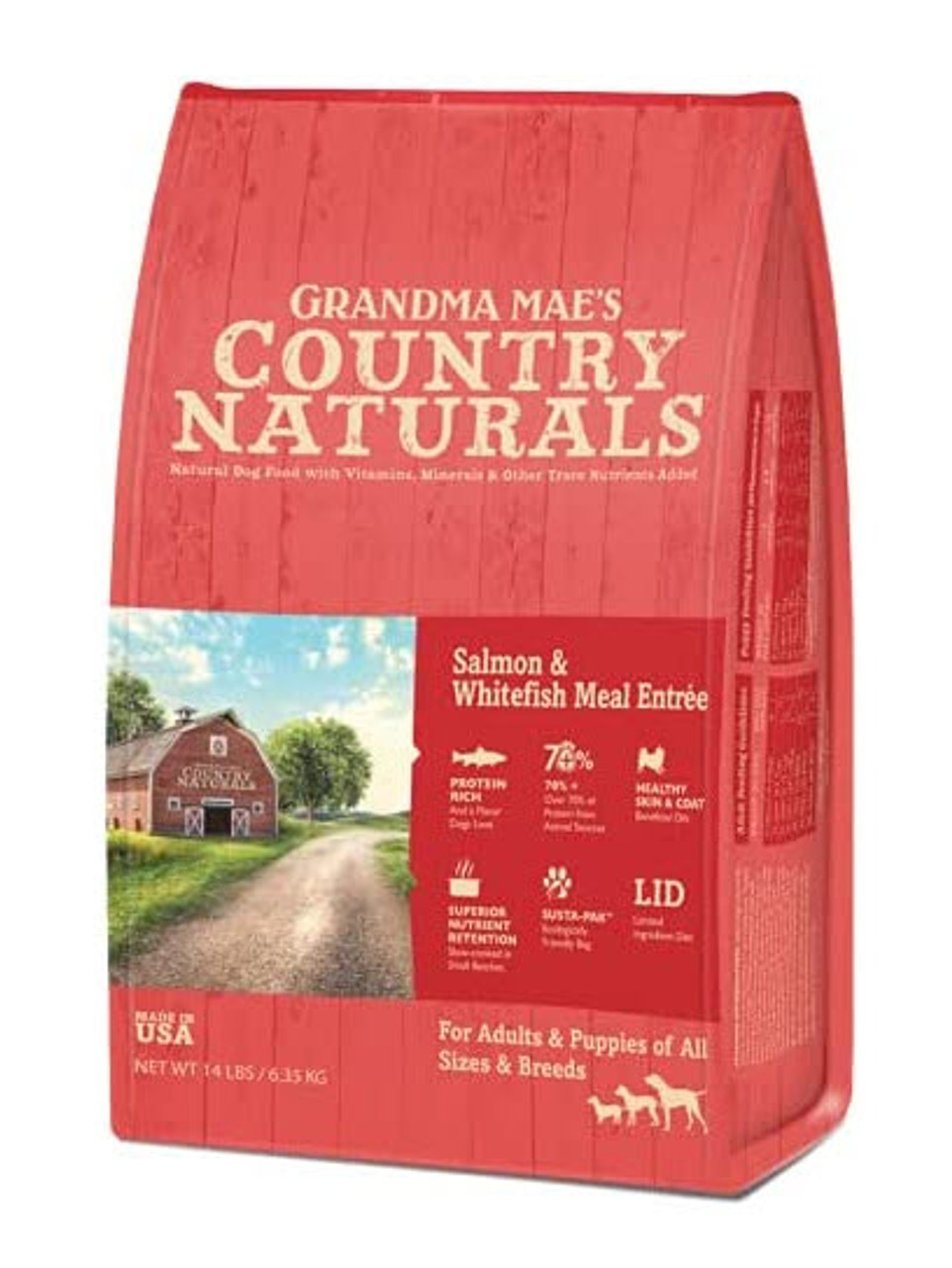 Grandma Mae's Country Naturals Salmon and Whitefish Meal Dry Dog Food