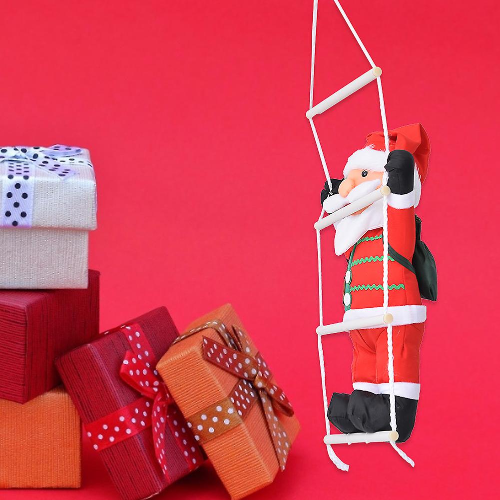 60cm Christmas Santa Claus Ladder Rope Climbing Hanging Doll Toy Gift Decorationladder