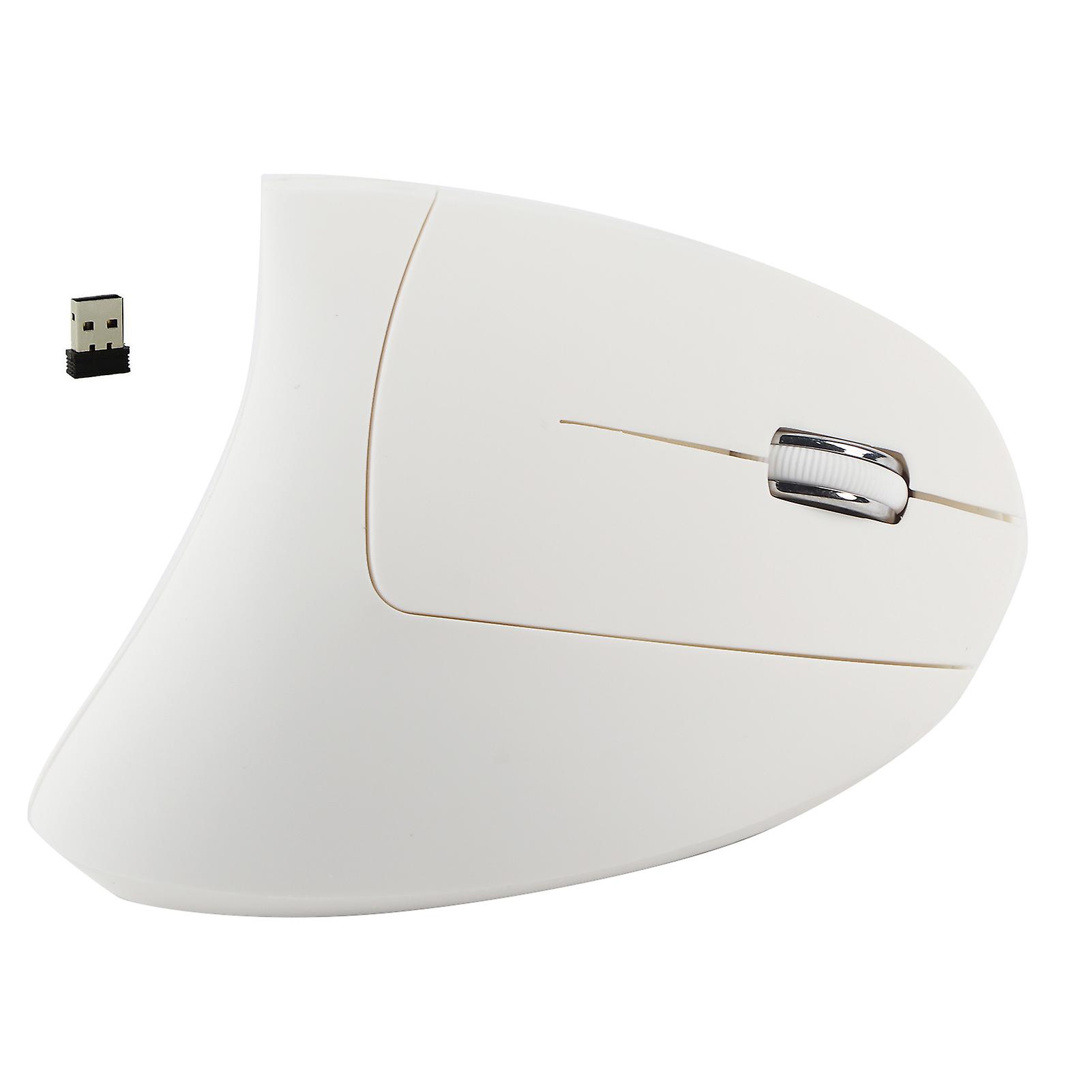 2.4ghz Optical 1600dpi Wireless Ergonomic Vertical Gaming Mouse Non Delay For Pc  Laptop White