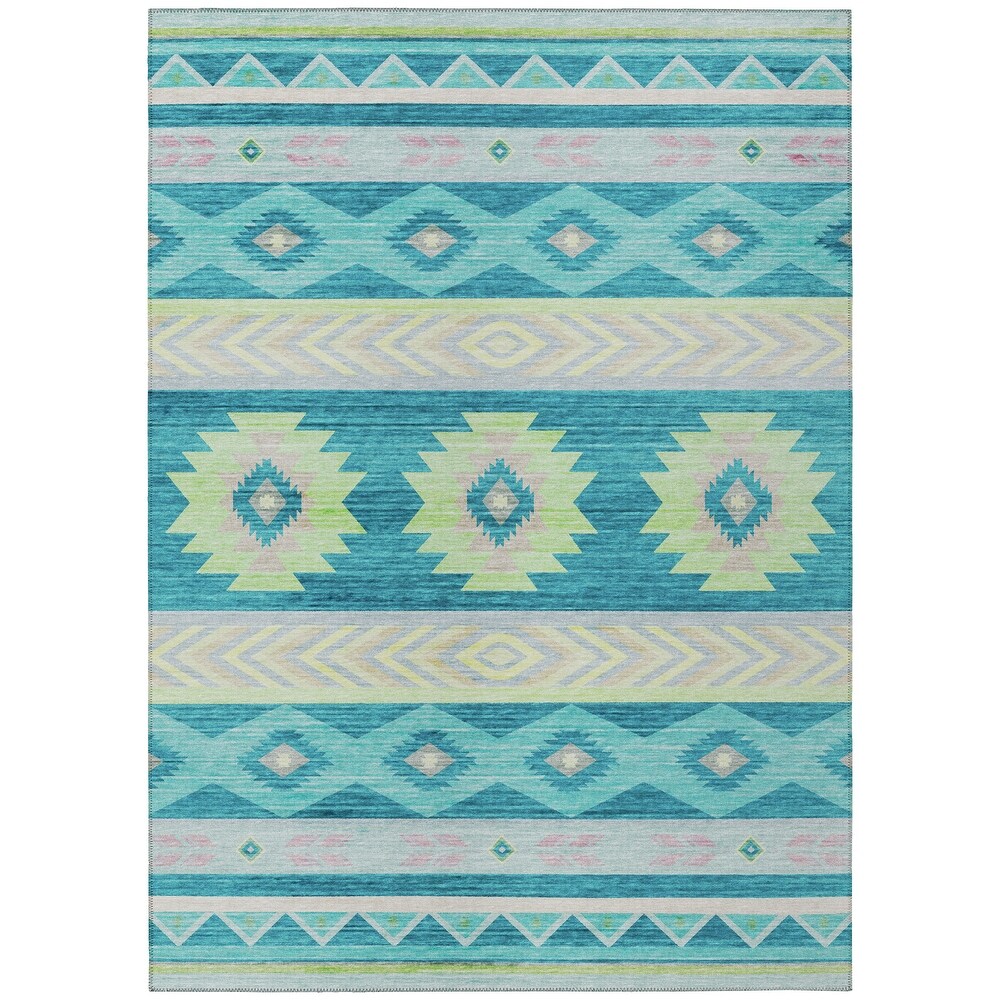 Indoor/ Outdoor Sonora Global Medallions Washable Rug