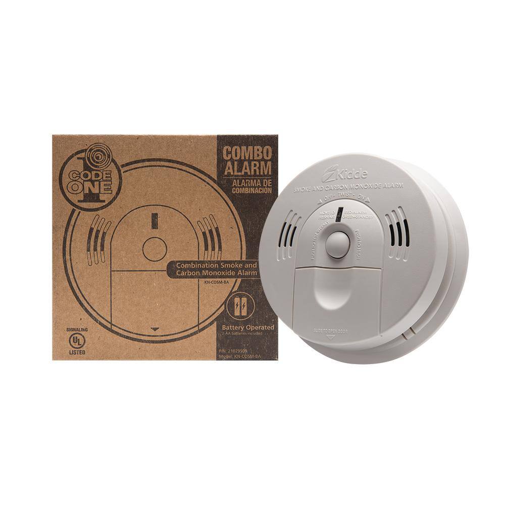 Kidde Code One Battery Operated Smoke and Carbon Monoxide Combination Detector with Voice Warning 21029509