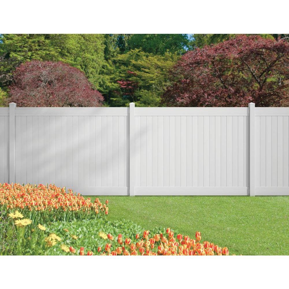 Veranda 5 in. x 5 in. x 9 ft. White Vinyl Pro Fence Corner Post 245316