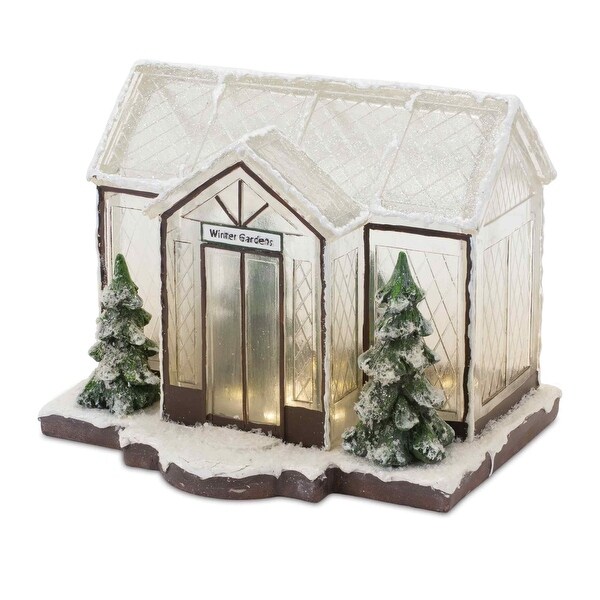 LED Winter Garden Greenhouse Christmas Tabletop Decoration 10