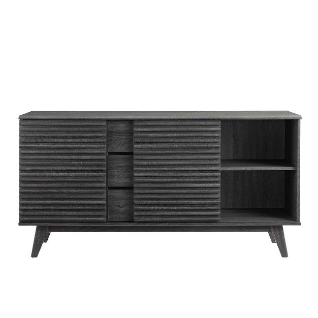 Render Sideboard Buffet Table Or Tv Stand Charcoal Modway