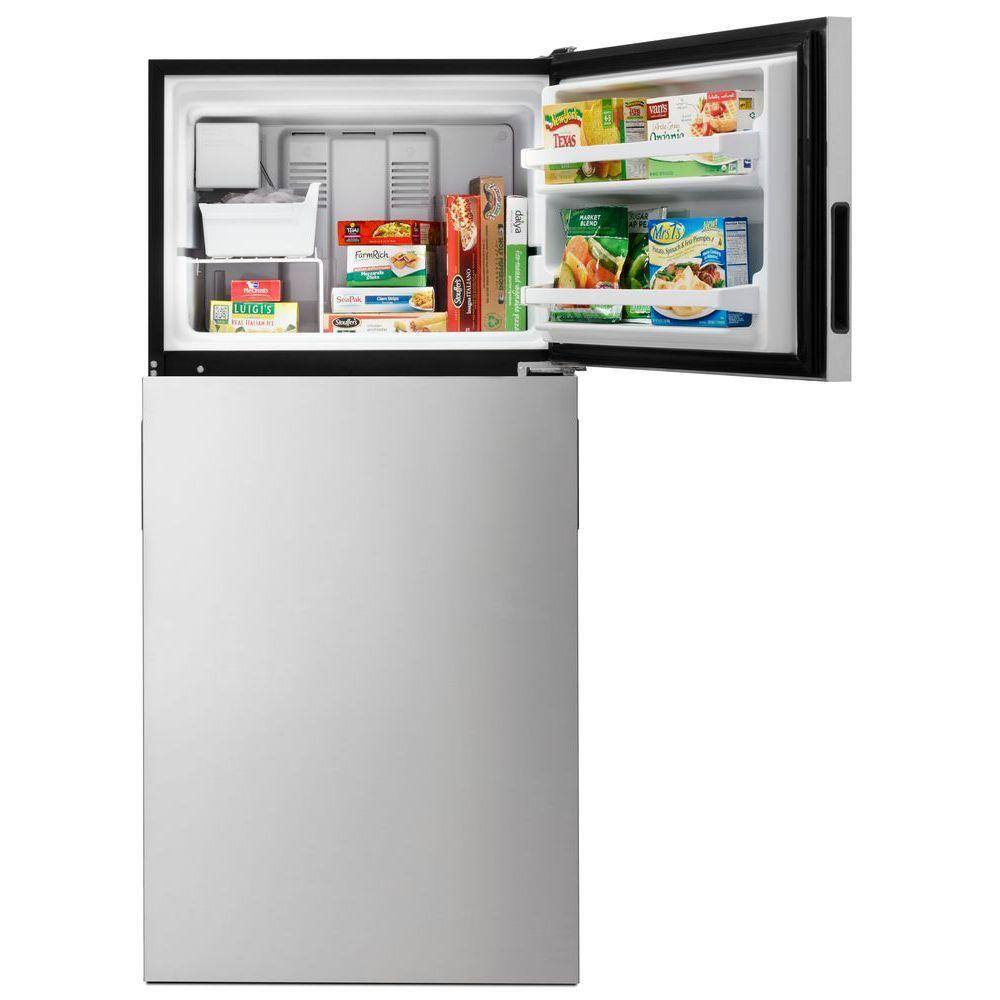 Whirlpool 18.2 cu. ft. Top Freezer Refrigerator in Stainless Steel WRT348FMES