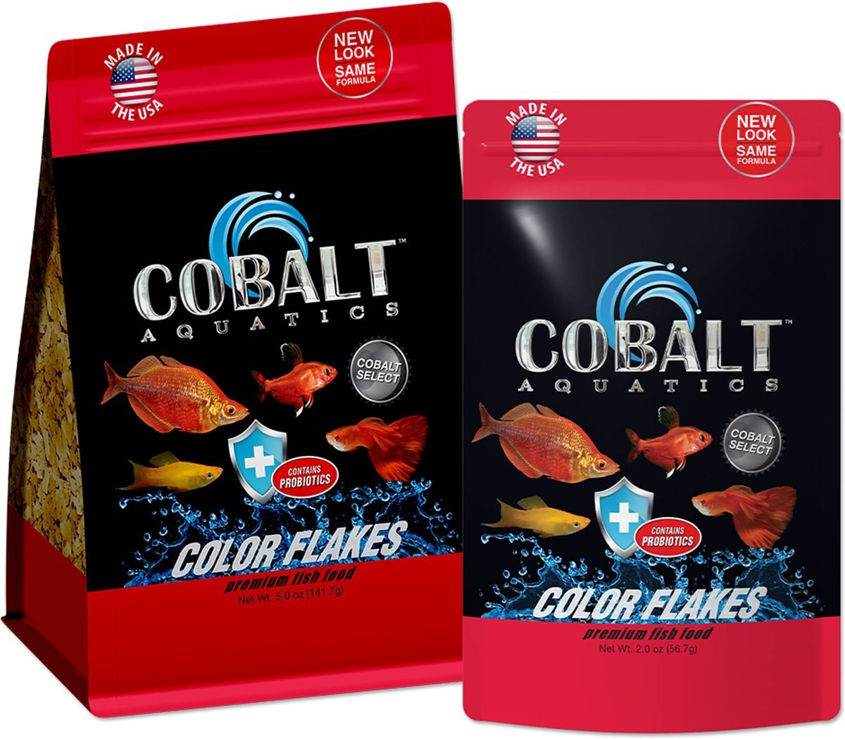 Cobalt Aquatics Select Color Flakes Fish Food