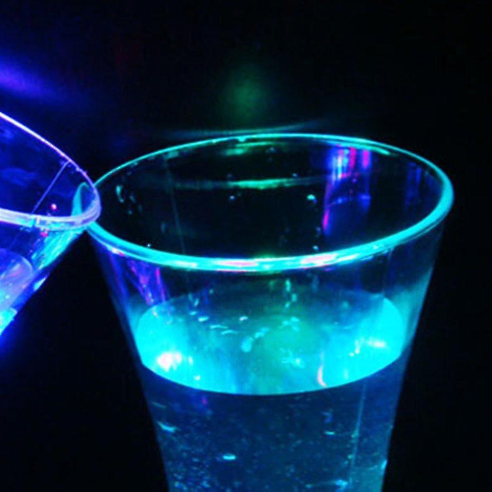 500ml Led Glowing Light Up Cups Beer Whisky Glass Slow Flashing Color Changing Cup Light Glass Mug For Wedding Party Decoration