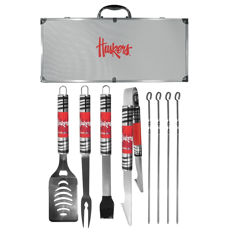 Nebraska Cornhuskers Tailgater 8-Piece BBQ Grill Set