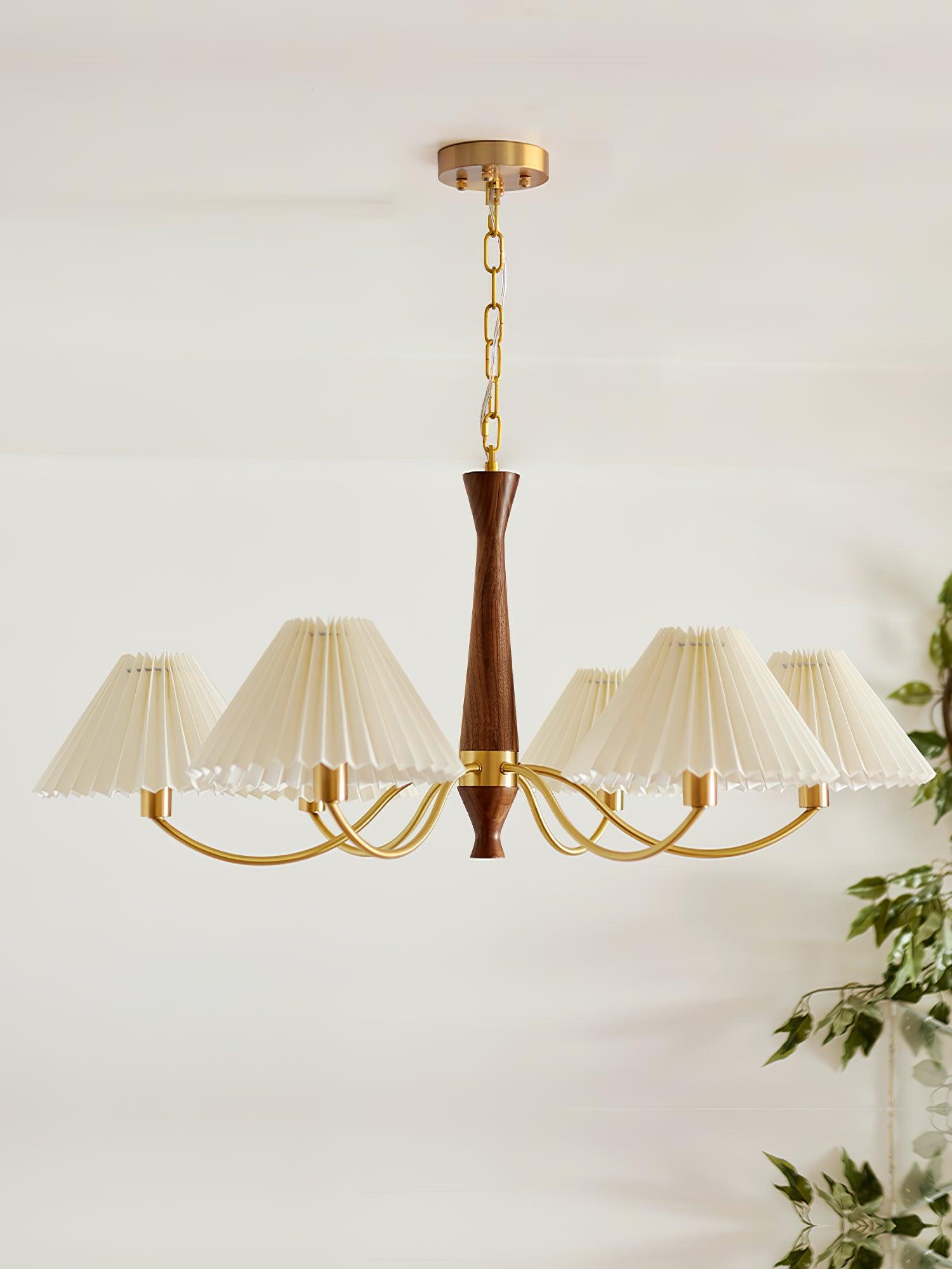 Pleated Chandelier