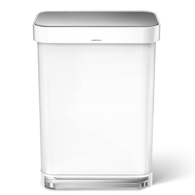 Simplehuman 55l Rectangular Step Trash Can With Liner Pocket