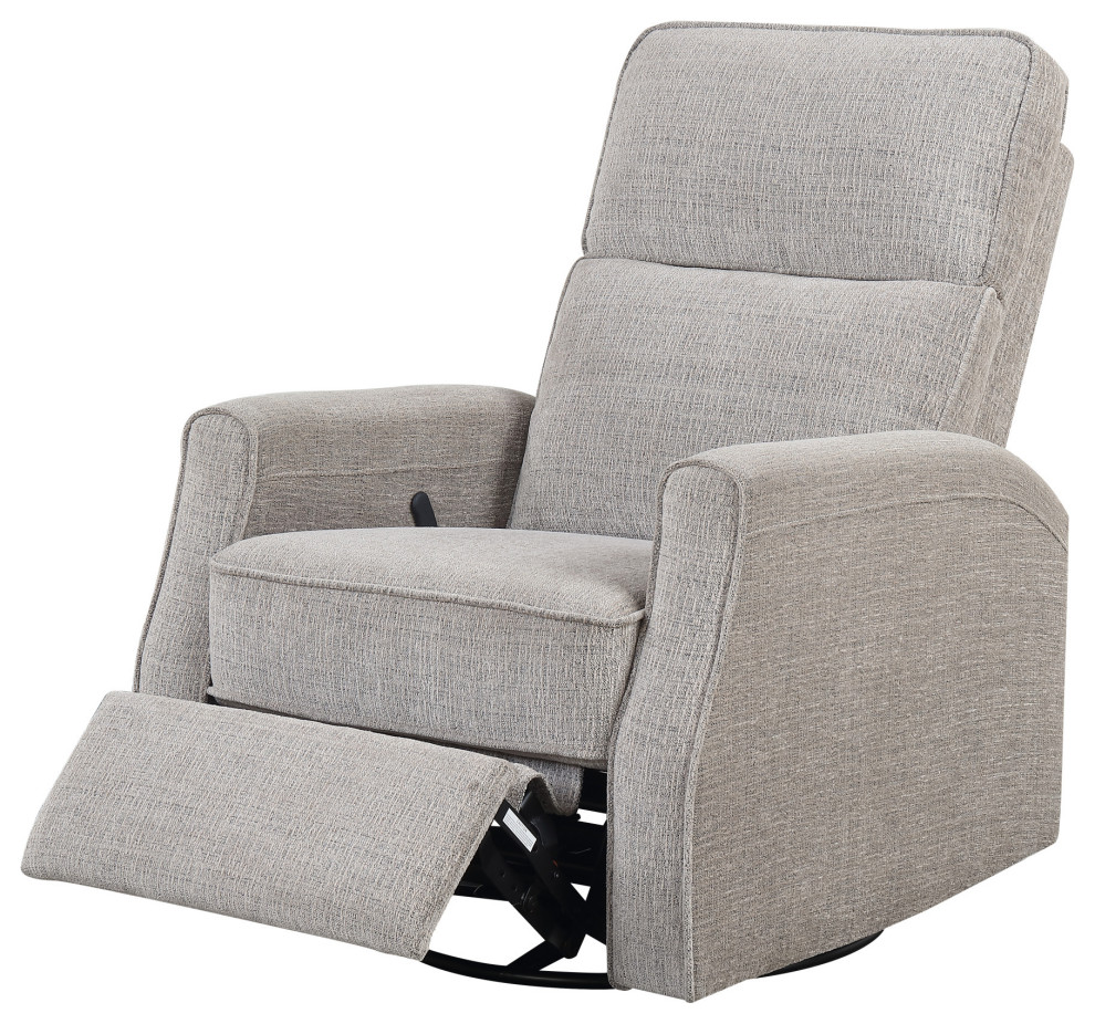 Larson Swivel Reclining Glider  Wheat   Transitional   Gliders   by Lorino Home  Houzz