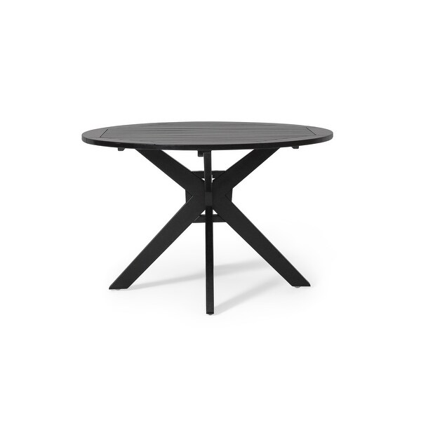 Modern Round Dining Table Kitchen Table with Metal Leg Dining Room Home Furniture