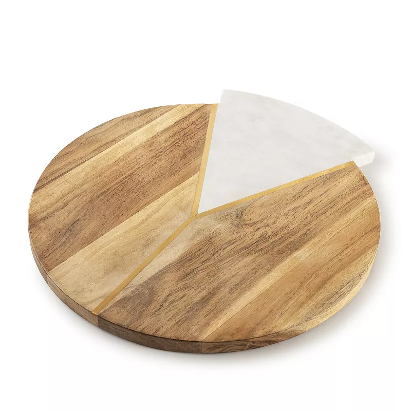 Delane Marble and Wood Cutting Board