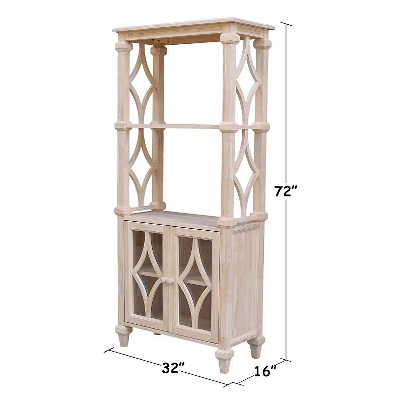 International Concepts Josephine Solid Wood Bookcase