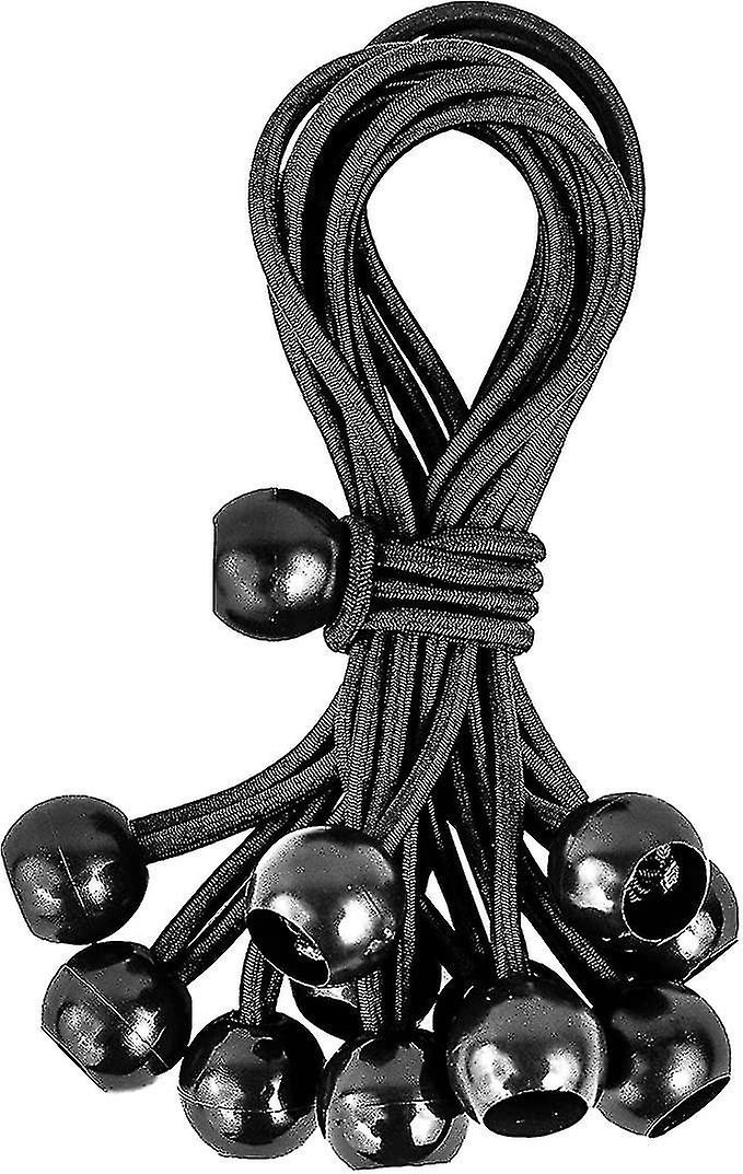 Ball Bungee Cords， 20pcs 6 inch Heavy duty Stretch Rope With Ball Elastic String Tie Down Strap For