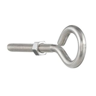 Everbilt 38 in. x 5-12 in. Stainless Steel Eye Bolt with Nut 803594