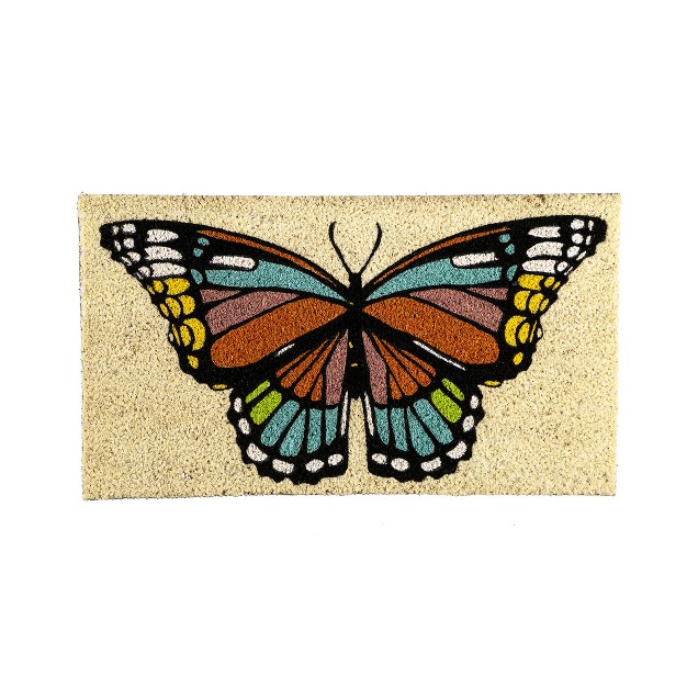 Butterfly Fields Coir Mat