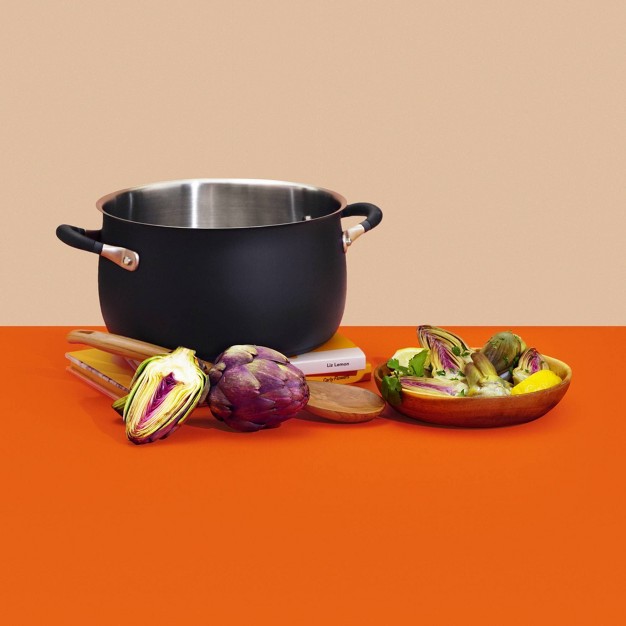 Meyer Accent Series 8qt Stainless Steel Induction Stockpot Matte Black