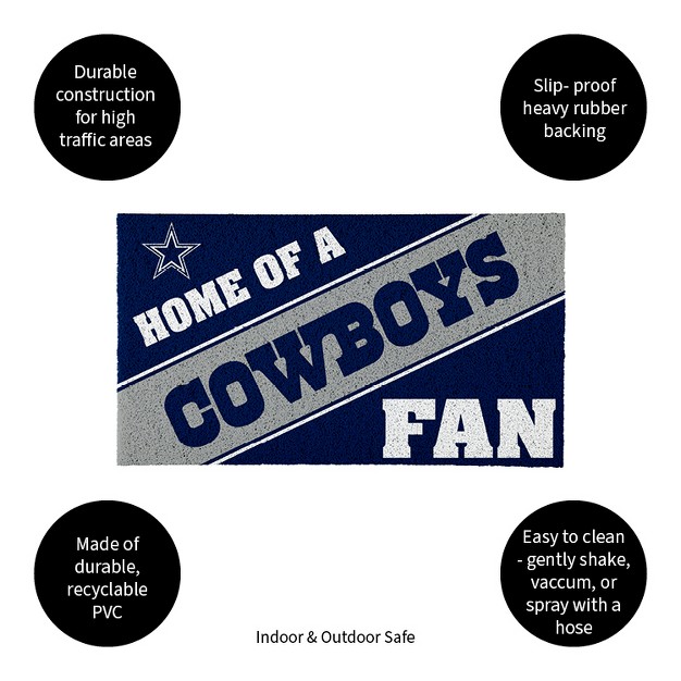 Evergreen Dallas Cowboys Pvc Mat Color