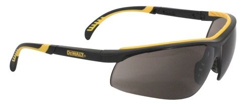 DW Dual Comfort Safety Glasses with Black Frame and Smoke Lens