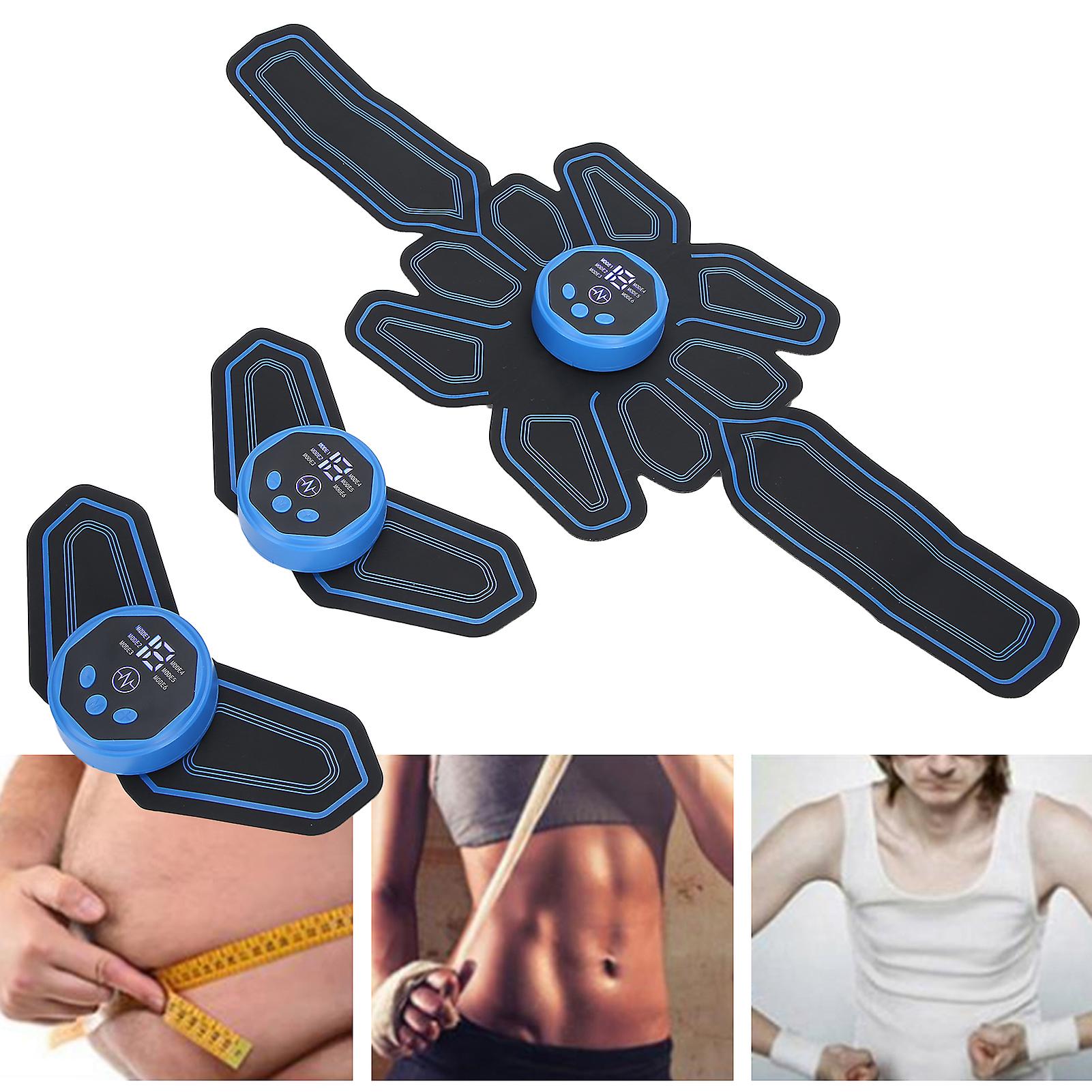 Ems Fitness Belt Electric Abdominal Muscle Trainer Stimulator Toning Massage Sticker