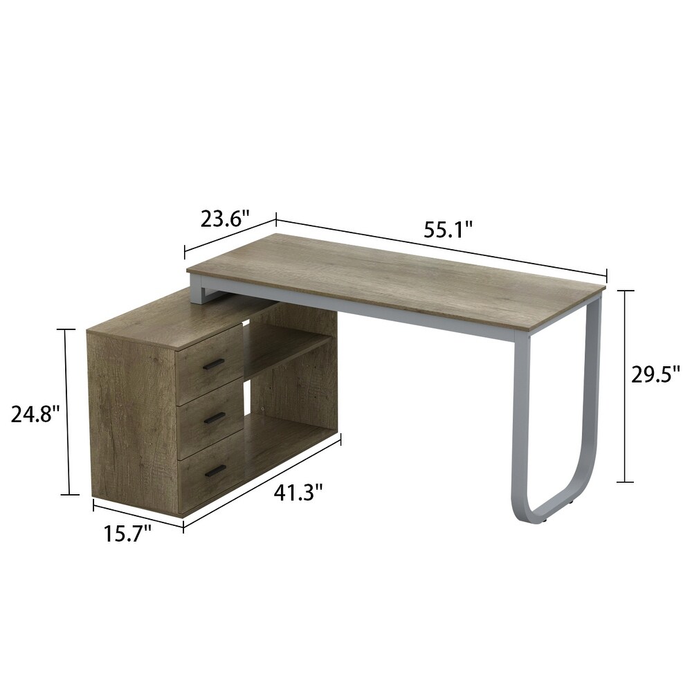 L Shaped Computer Desk  55.1\