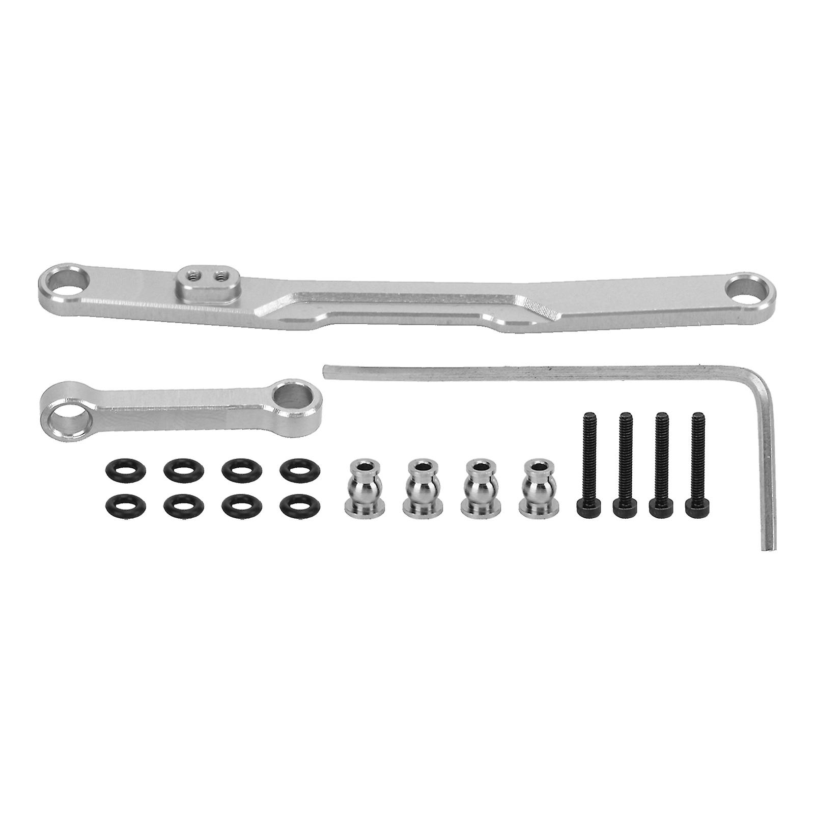 Rc Steering Rod Exquisite Craftsmanship Lightweight Rust Proof Easy Installation Rc High Tightening Link For Scx24silver