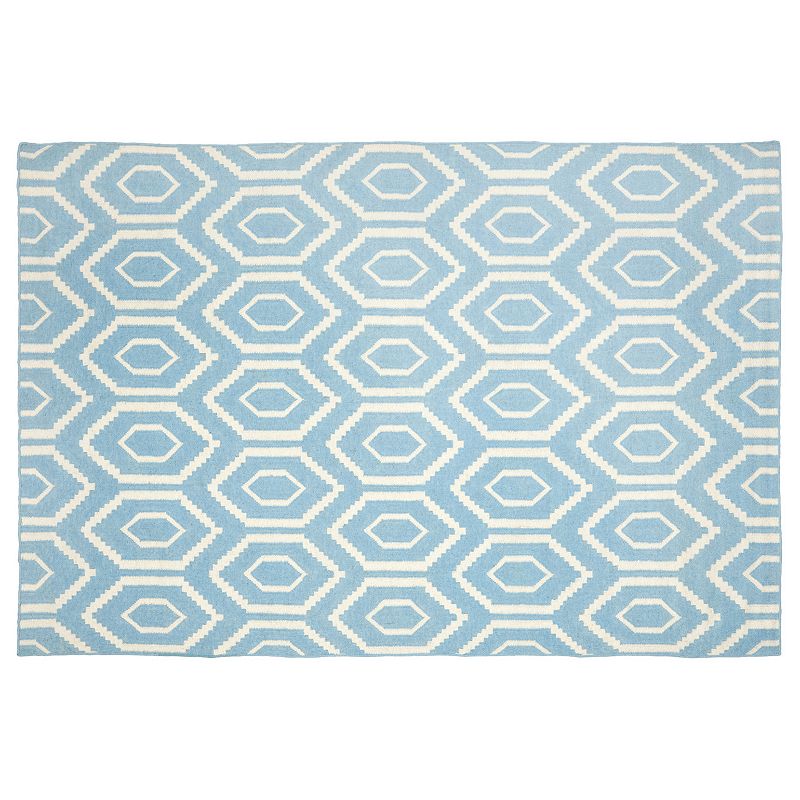 Safavieh Dhurries Flat Hex Handwoven Flatweave Wool Rug