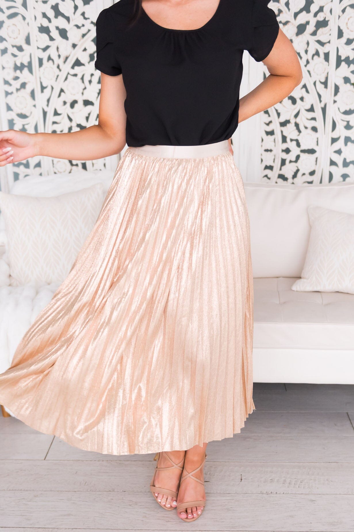 Shine Bright Darling Modest Pleat Skirt