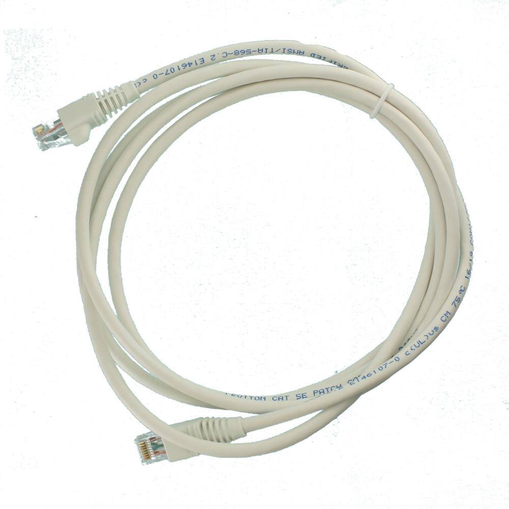 Leviton GigaMax 7 ft. Cat 5e Patch Cord White 5G460-7W