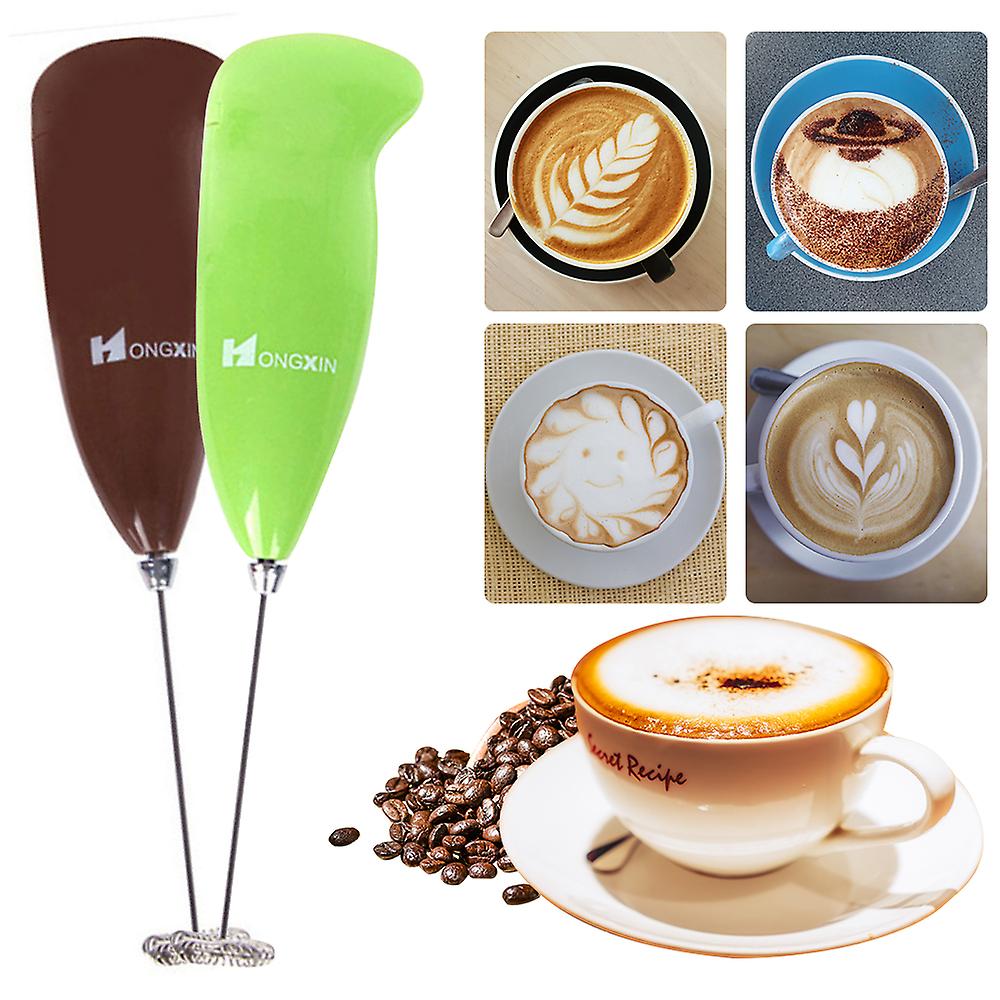 Electric Milk Frother Automatic Milk Foam Maker For Bulletproof Coffee Matcha Stainless Steel Whisk Battery Operated Mini Drink Mixer Blender Coffee