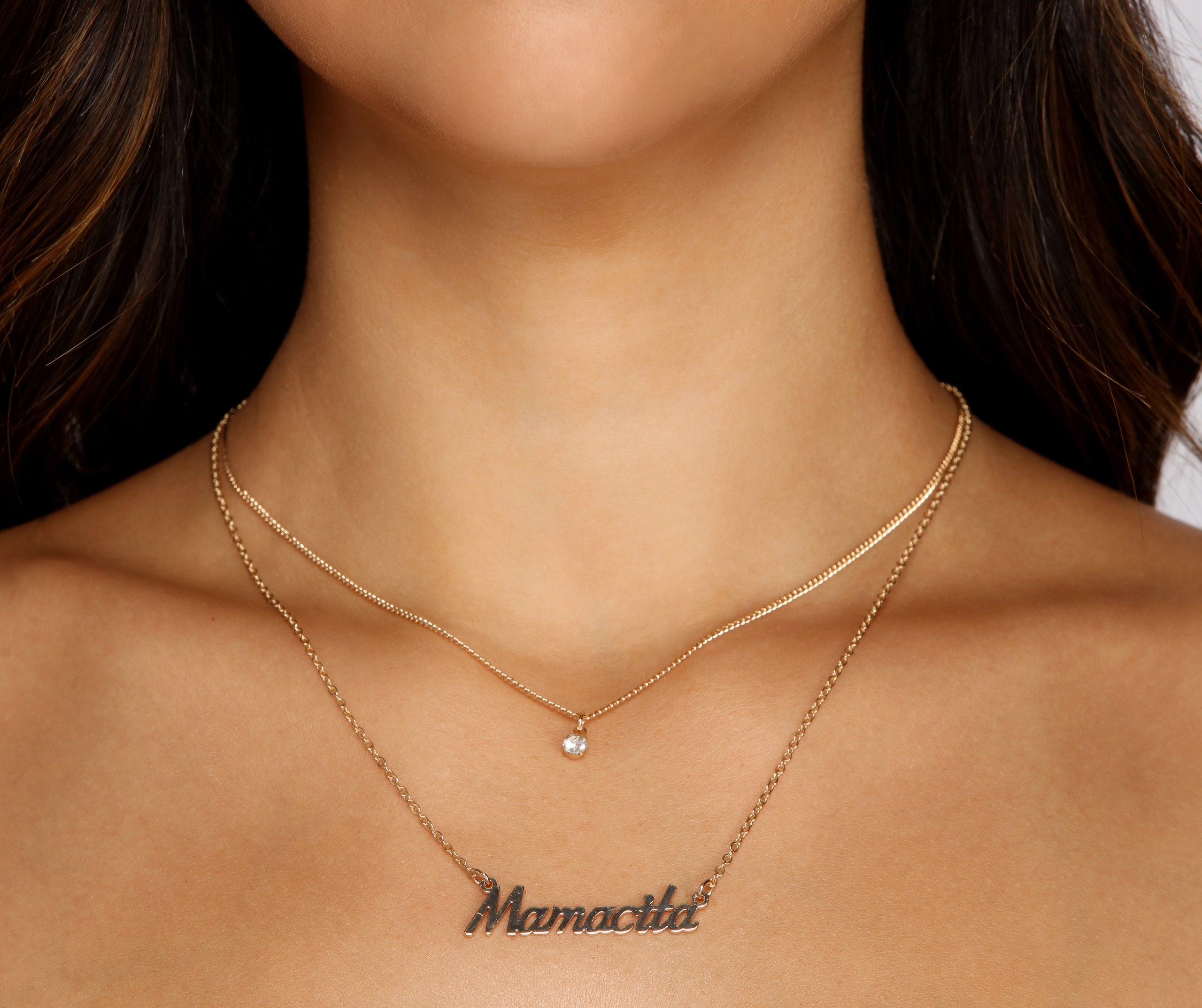 Mamacita Cubic Zirconia Necklaces