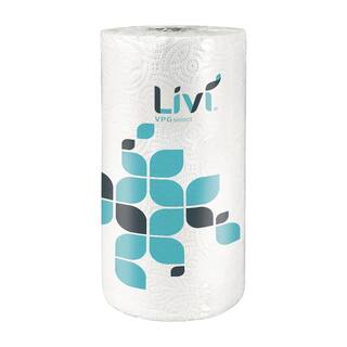 Livi White Paper 2-Ply Kitchen Paper Towel Roll (30-Rolls) 41504